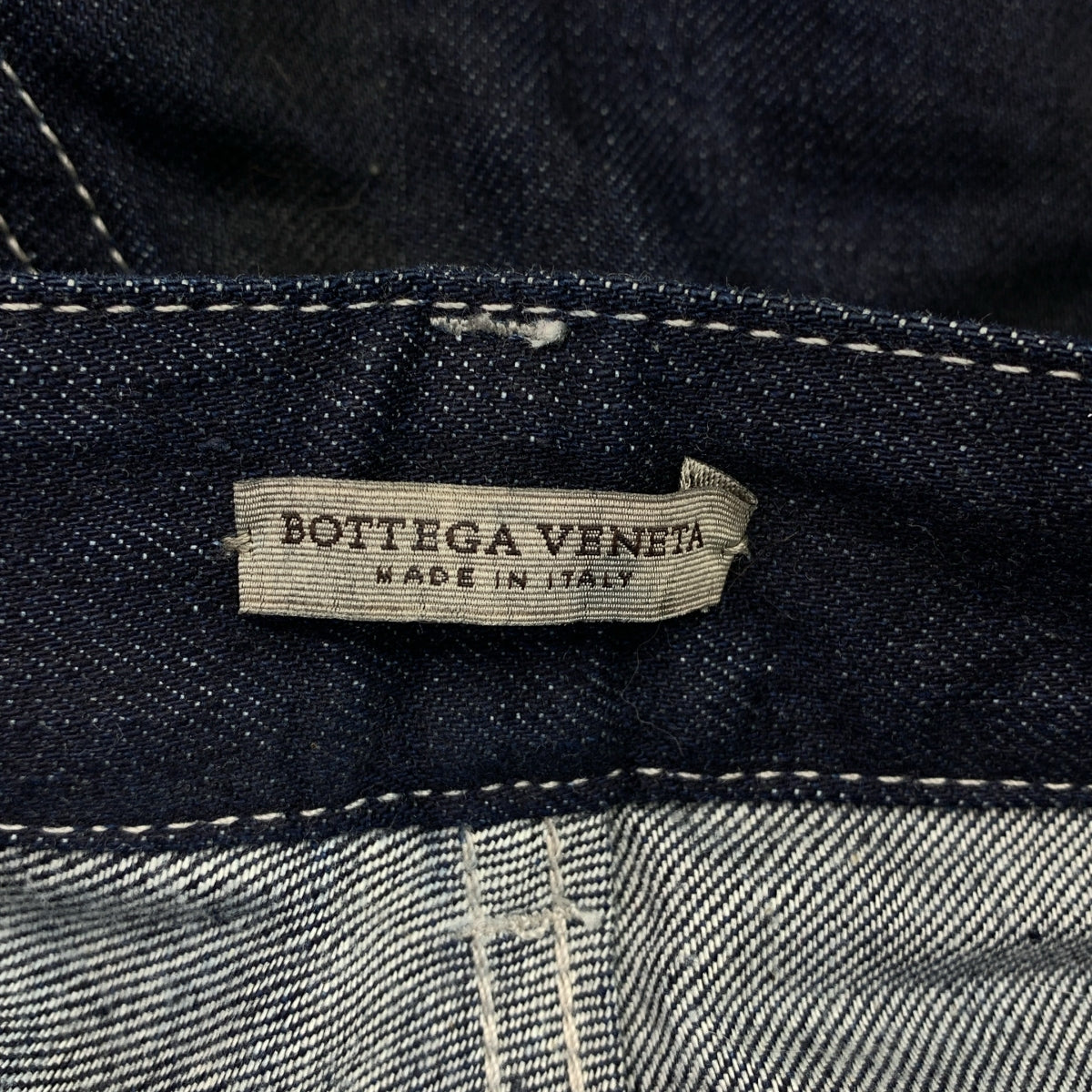 BOTTEGA VENETA / ボッテガヴェネタ | キルティング ジップ デニムパンツ | 44 | インディゴ | メンズ