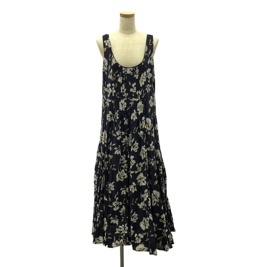 MARIHA | Floral Cotton Ocean Moonlight Dress | Size 36 | Women's