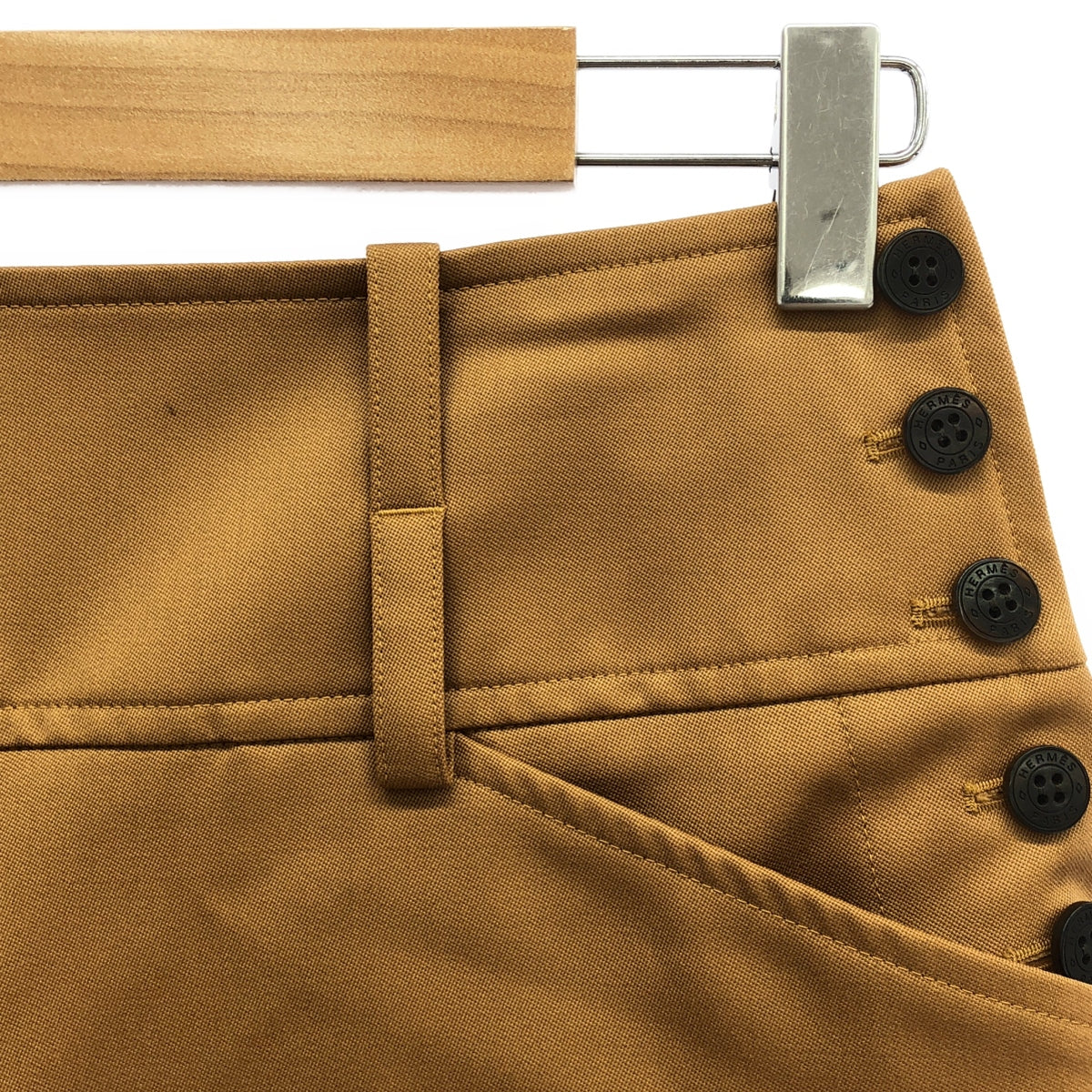 HERMES / Hermes | Side serie button wool shorts | 34 | Women's