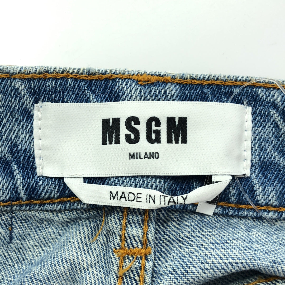 Deuxieme Classe / 두지엠 클래스 | 2023SS | 【MSGM/엠에스지엠】 RAW EDGE MEDIUM BLUE DENIM 데님 팬츠 | 38 | 여성