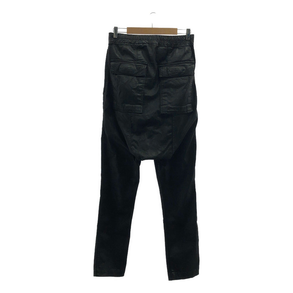 Rick Owens DRKSHDW / リック・オウエンス・ダークシャドウ | 2016SS | ワックスコーティング サルエルパンツ | XS | ブラック | メンズ