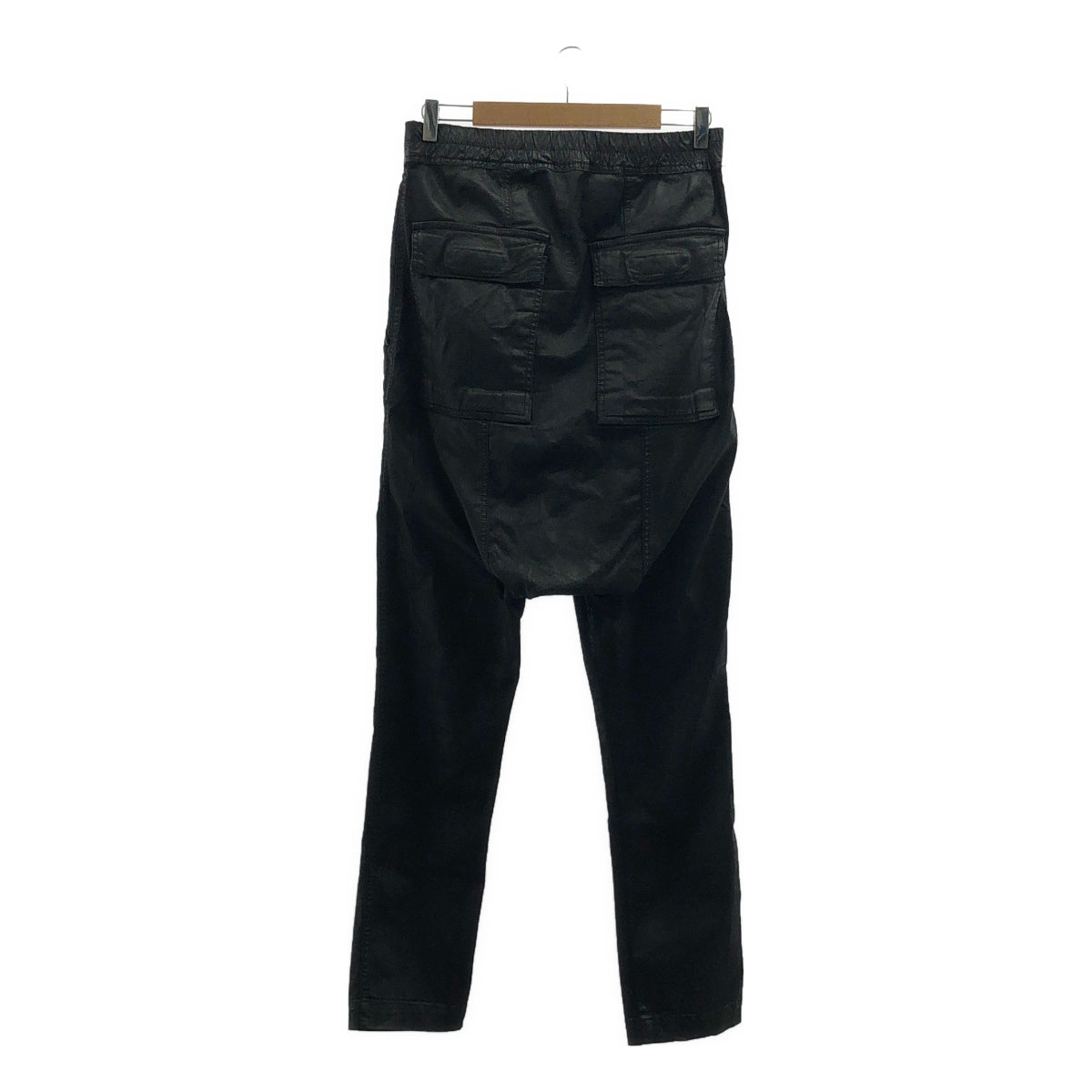 Rick Owens DRKSHDW / リック・オウエンス・ダークシャドウ | 2016SS | ワックスコーティング サルエルパンツ | XS | ブラック | メンズ