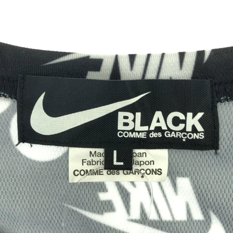 BLACK COMME des GARCONS / ブラックコムデギャルソン | 2019AW | ×NIKE / 総柄 ロゴ Tシャツ カットソー | L | メンズ