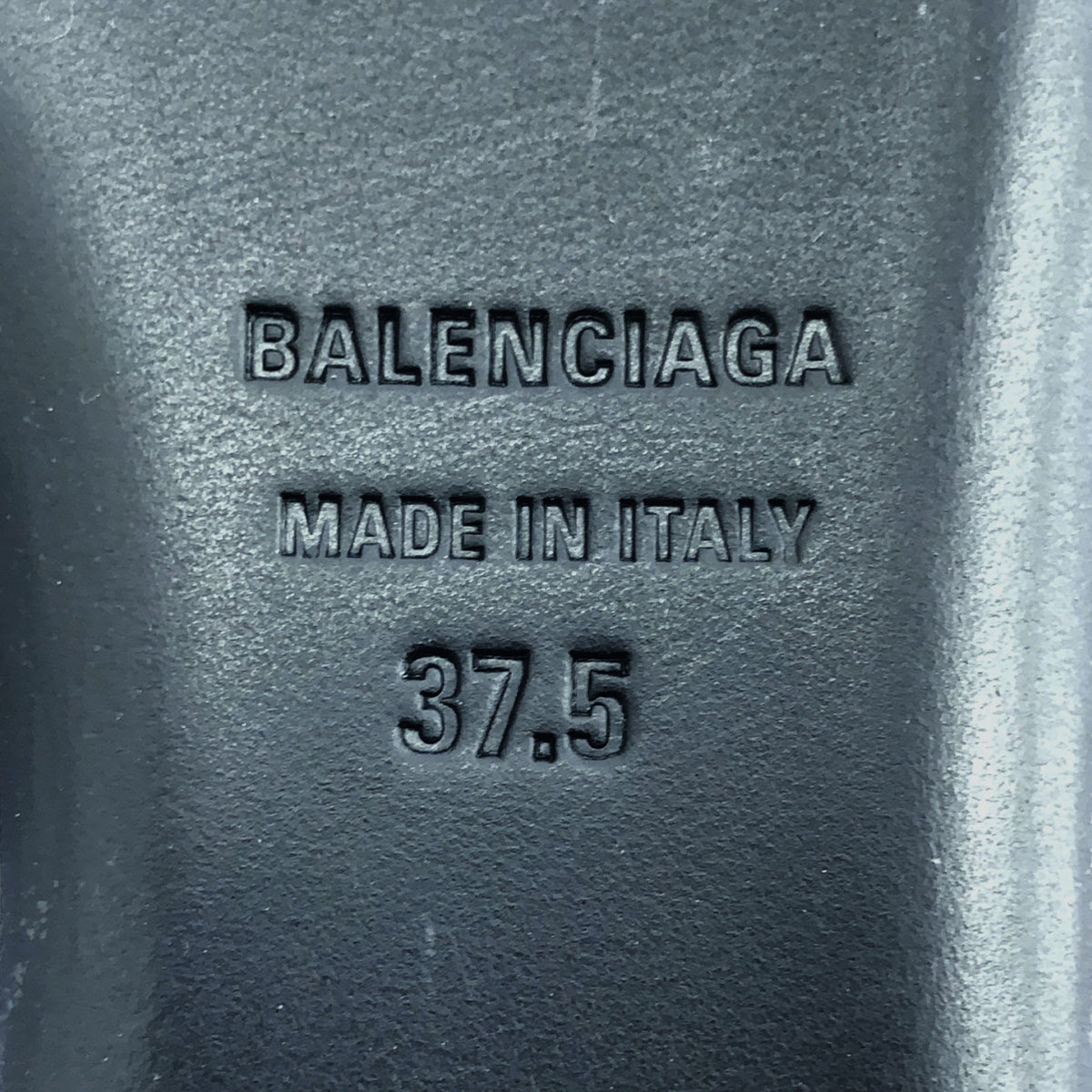 【新品】  BALENCIAGA / バレンシアガ | BBロゴ ポインテッドトゥ フラットパンプス | 37.5 | ネイビー | レディース