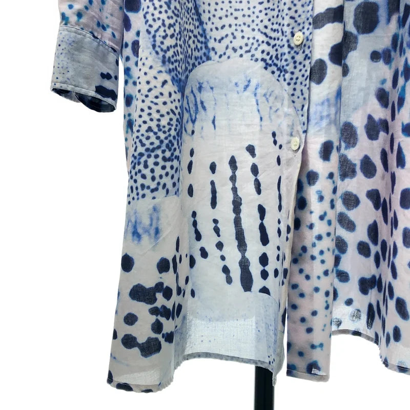 DRIES VAN NOTEN / ドリスヴァンノッテン | 2025SS | DASIA 1110 W.W.DRESS プリント シャツ ワンピース | S | レディース