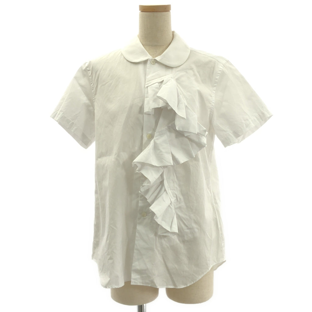 COMME des GARÇONS | 2018春夏 | 棉質荷葉邊圓領襯衫 | M碼 | 女款