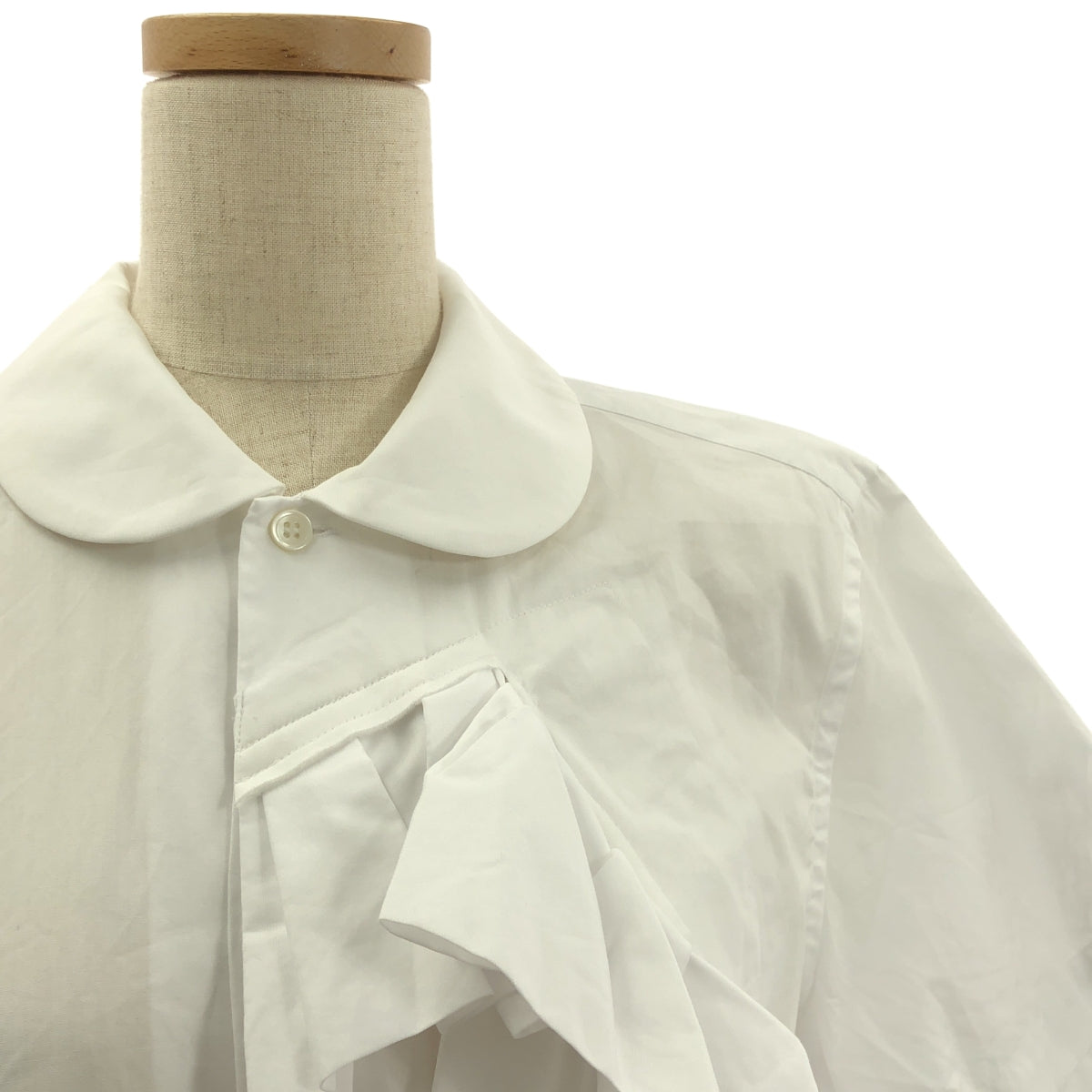 COMME des GARÇONS | 2018春夏 | 棉質荷葉邊圓領襯衫 | M碼 | 女款