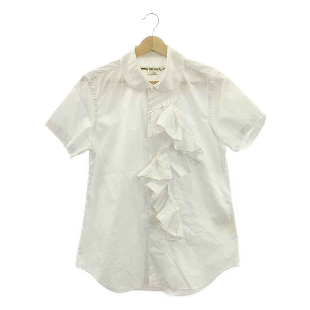 COMME des GARÇONS | 2018春夏 | 棉質荷葉邊圓領襯衫 | M碼 | 女款
