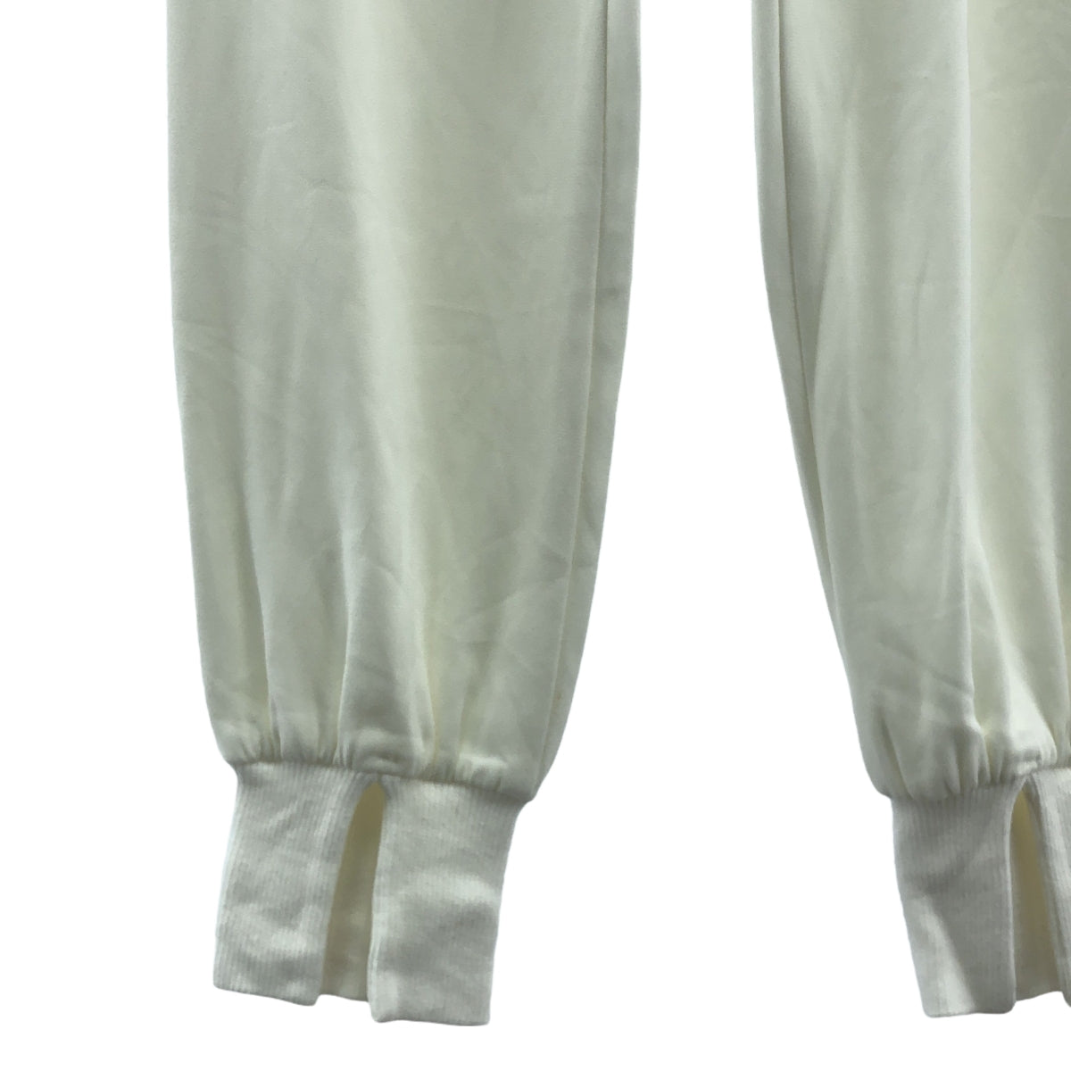 【미품】 Col Pierrot / 코르피에로 | 2023SS | L'Appartement 취급 Rib Pants 리브 팬츠 | 36 | 화이트 | 여성