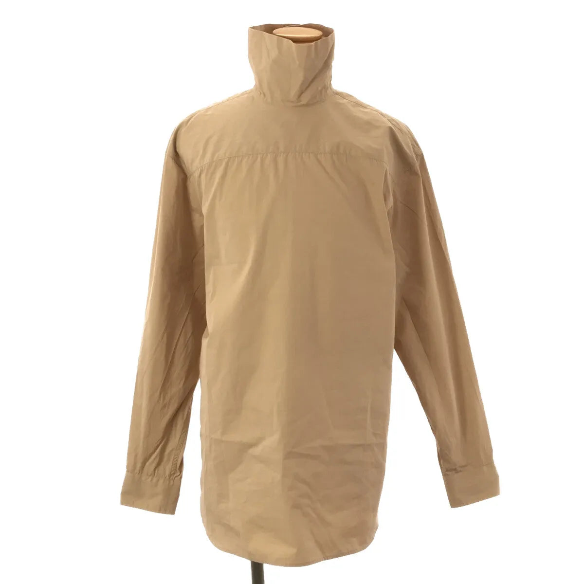 【美品】  DRIES VAN NOTEN / ドリスヴァンノッテン | バックボタン プルオーバーシャツ | S | ライトブラウン | メンズ