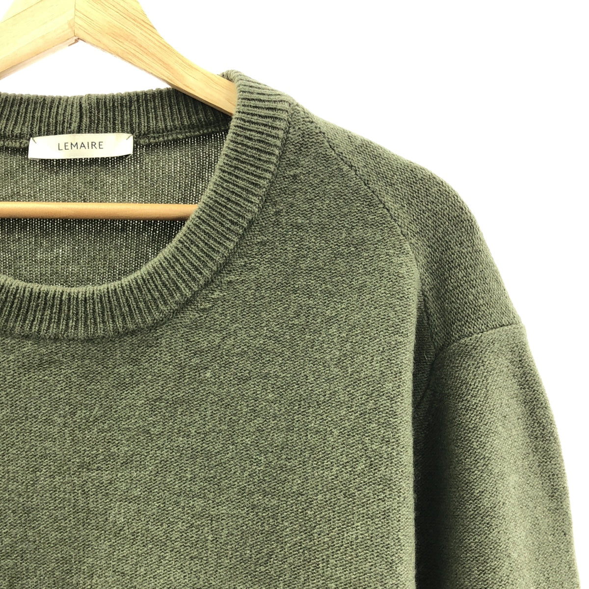 LEMAIRE / 르메르 | 2024AW | CREW NECK JUMPER 울 크루넥 니트 스웨터 | M | 남성