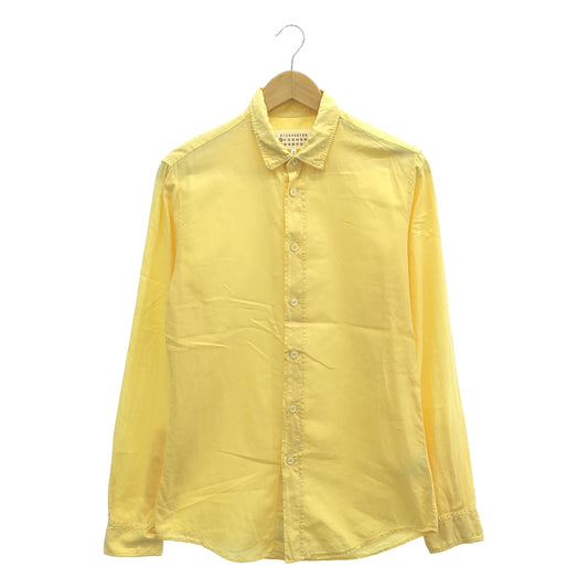 Maison Martin Margiela | 2013SS | Cotton long sleeve dress shirt | 44 | Yellow | Men's