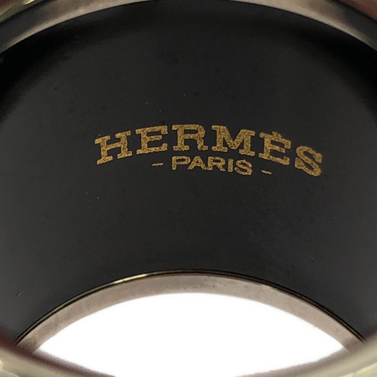 【美品】  HERMES / エルメス | エマイユ 七宝焼 ブラジルスカーフリング H601793S | レッド / シルバー