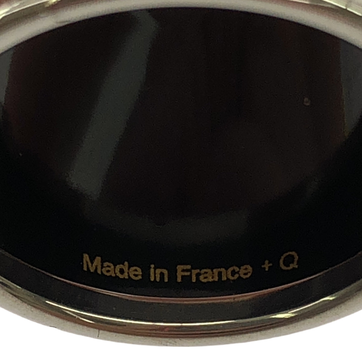 【美品】  HERMES / エルメス | エマイユ 七宝焼 ブラジルスカーフリング H601793S | レッド / シルバー