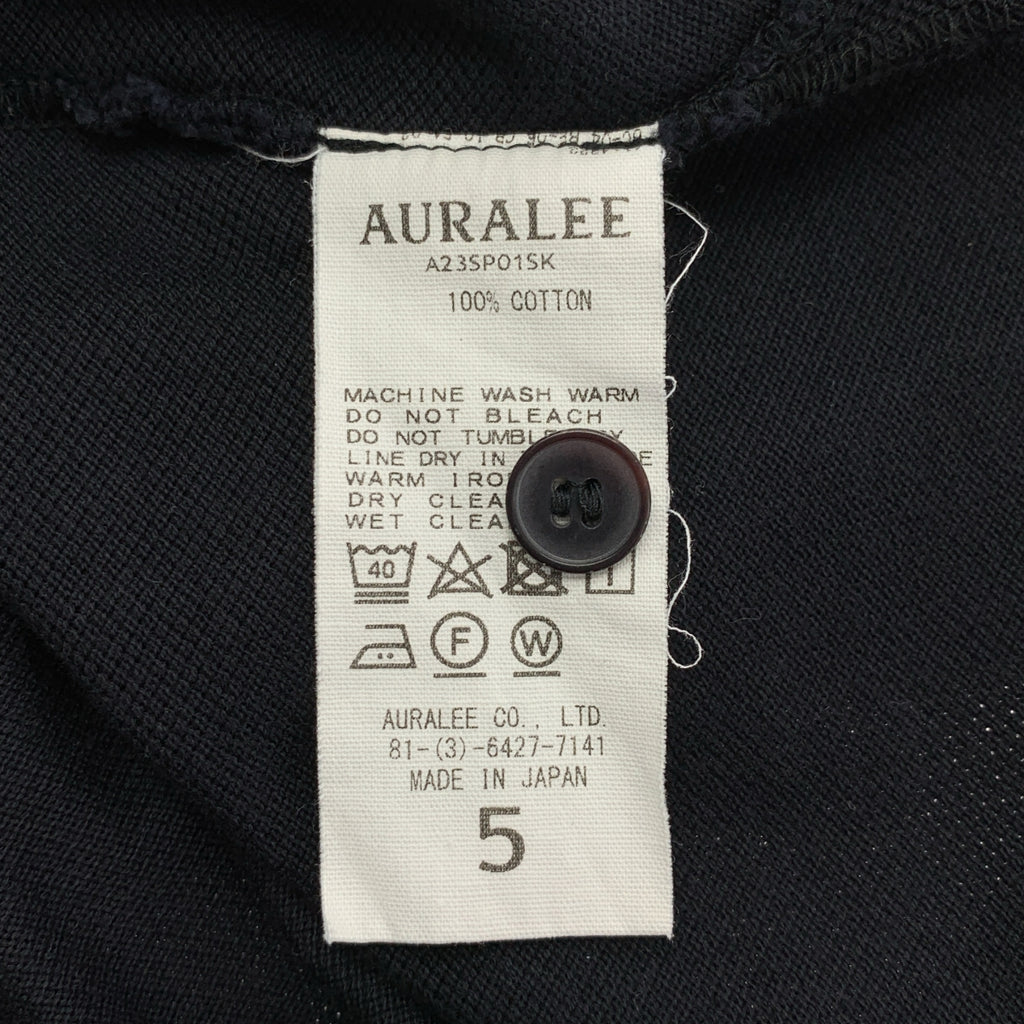 AURALEE / 오라리 | 2023SS | Super Fine Cotton Pique Big Polo / 코튼 오버 폴로 셔츠 | 5 | 남성