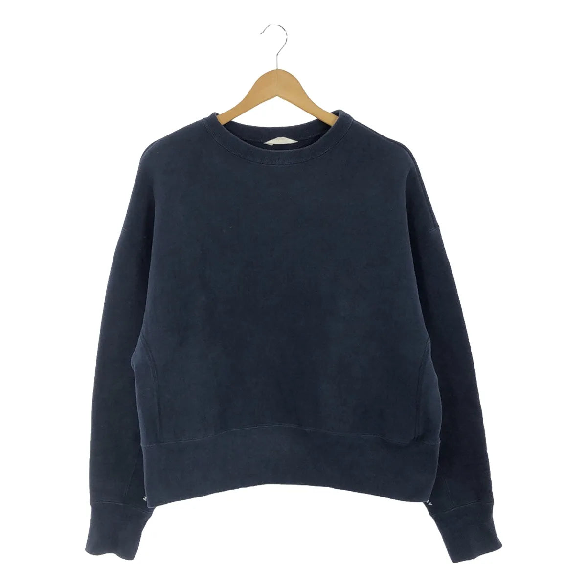 HOLIDAY / 홀리데이 | ULTRA HEAVY SWEAT TOPS 로고 프린트 울트라 헤비 크루넥 스웨트 | F | 네이비 | 여성