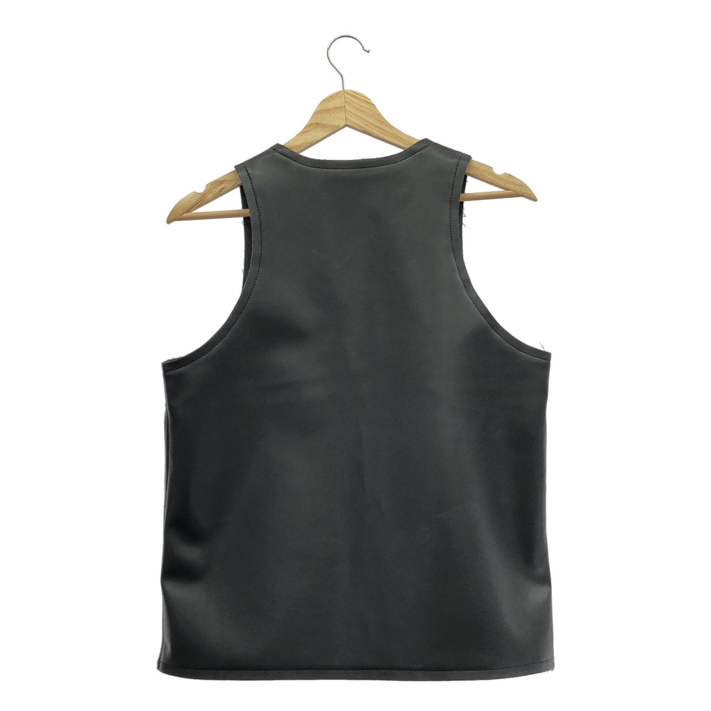 COMME des GARCONS / コムデギャルソン | 2024AW | Faux Leather Tank Top フェイクレザー タンクトップ | XS | レディース