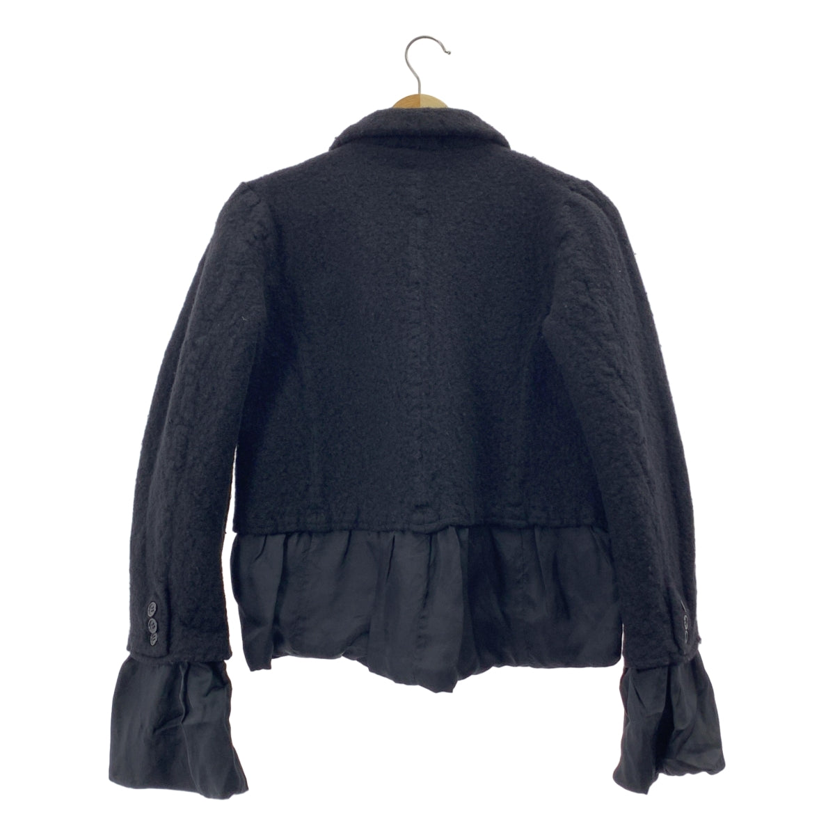 noir kei ninomiya / ノワールケイニノミヤ | 2020AW | ウール 縮絨 クロップド テーラードジャケット | S | レディース