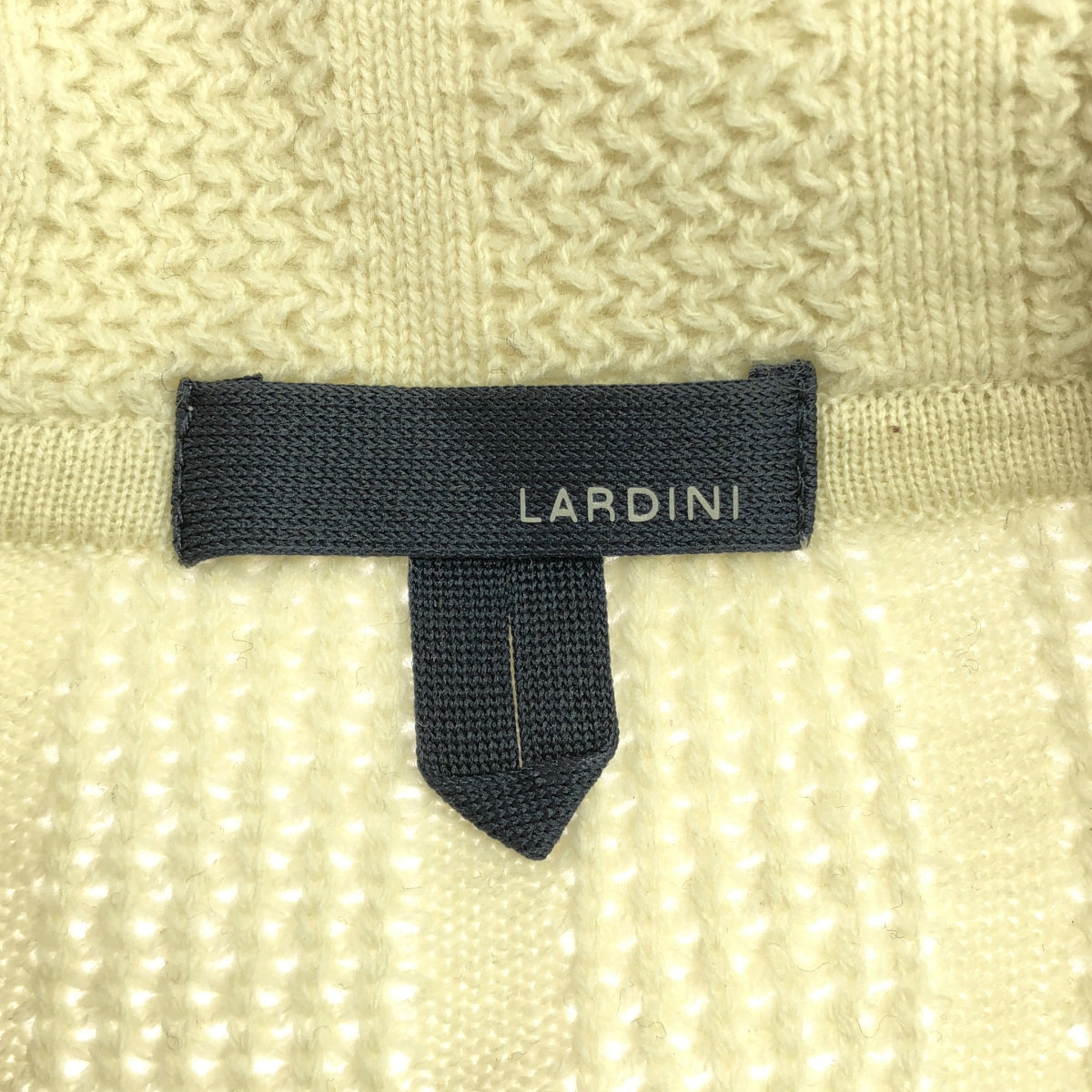 LARDINI / ラルディーニ | ウール カシミヤ 2B テーラード ニットジャケット | M | アイボリー | メンズ