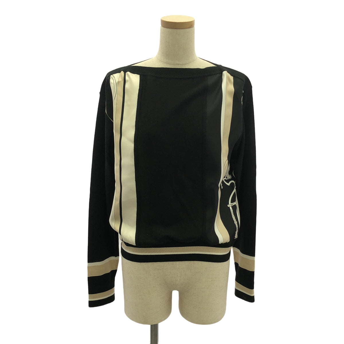 【미품】 HERMES / 헤르메스 | 2023SS | 엑스 리브리스 능선 / 캐시미어 실크