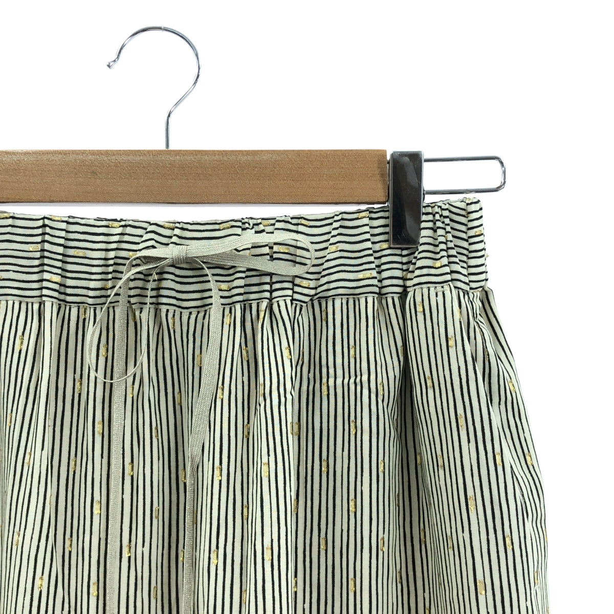 JOURNAL STANDARD L'ESSAGE | 2025SS | DEVEAUX GOLD 金銀單色調休閒褲 | F 碼 | 女款