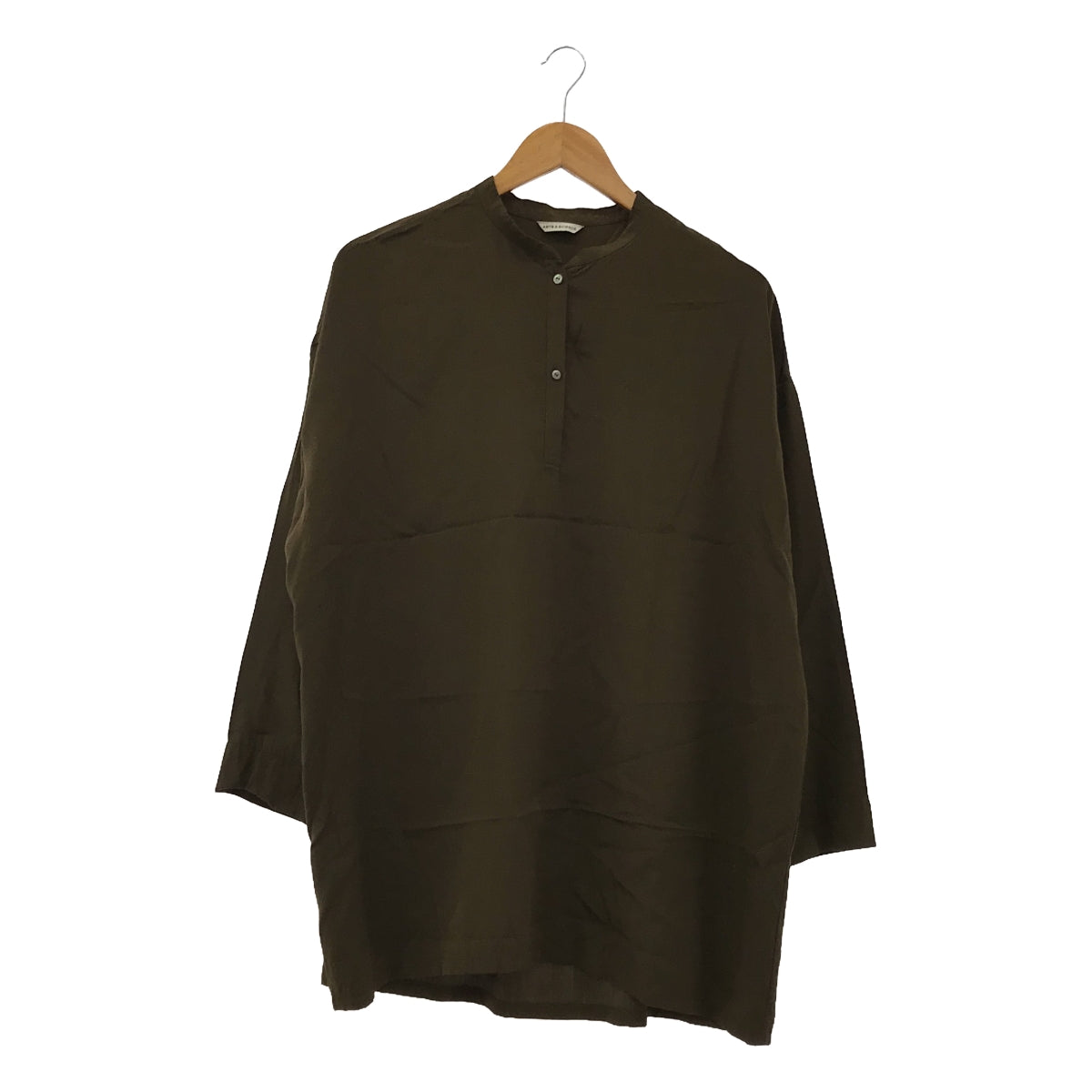 ARTS&amp;SCIENCE | Back gather shirt | Silk pullover shirt | 1 | Khaki | Women's