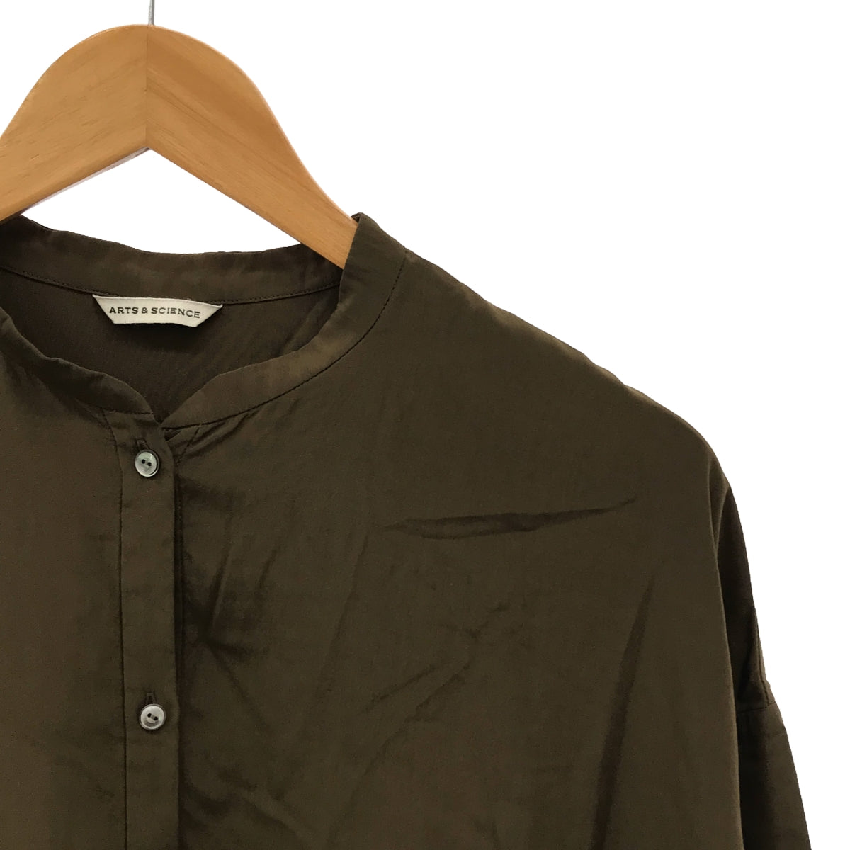 ARTS&amp;SCIENCE | Back gather shirt | Silk pullover shirt | 1 | Khaki | Women's