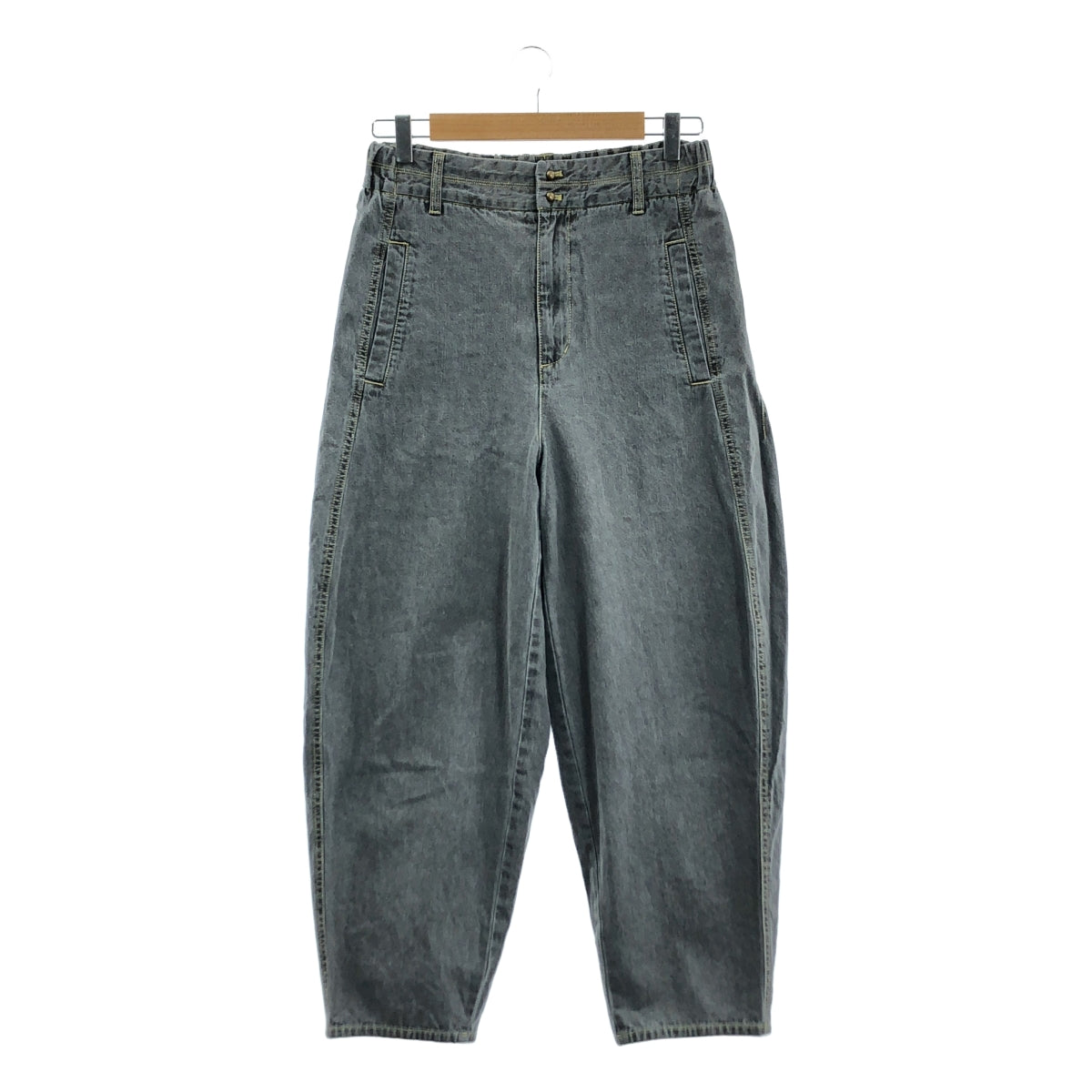 sosotto | 仿牛仔寬褲 | 01 | 炭黑 | 女款