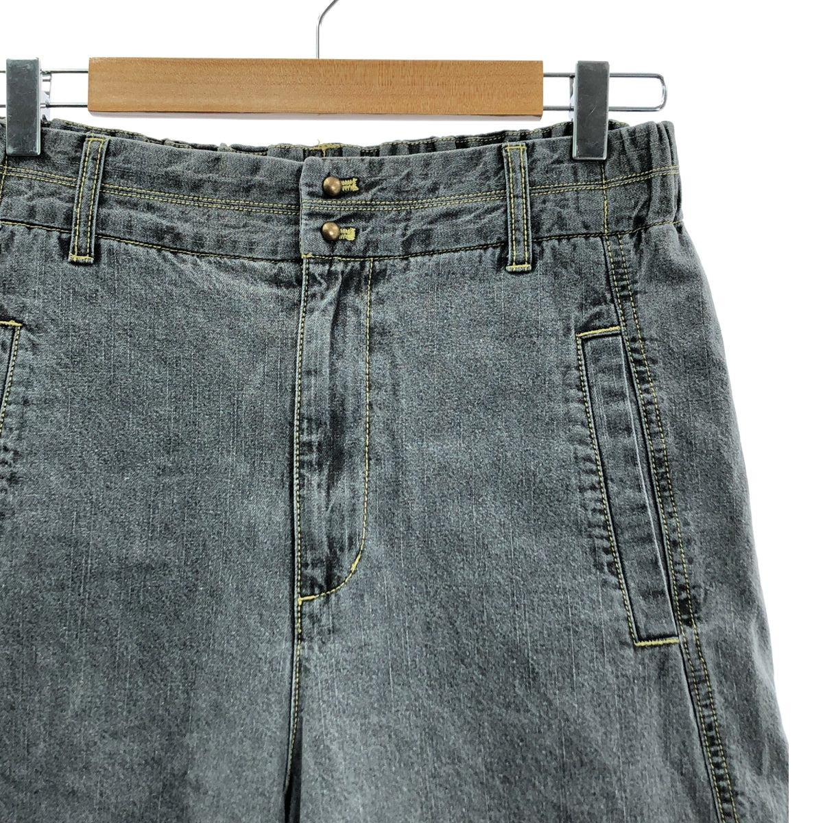 sosotto | 仿牛仔寬褲 | 01 | 炭黑 | 女款