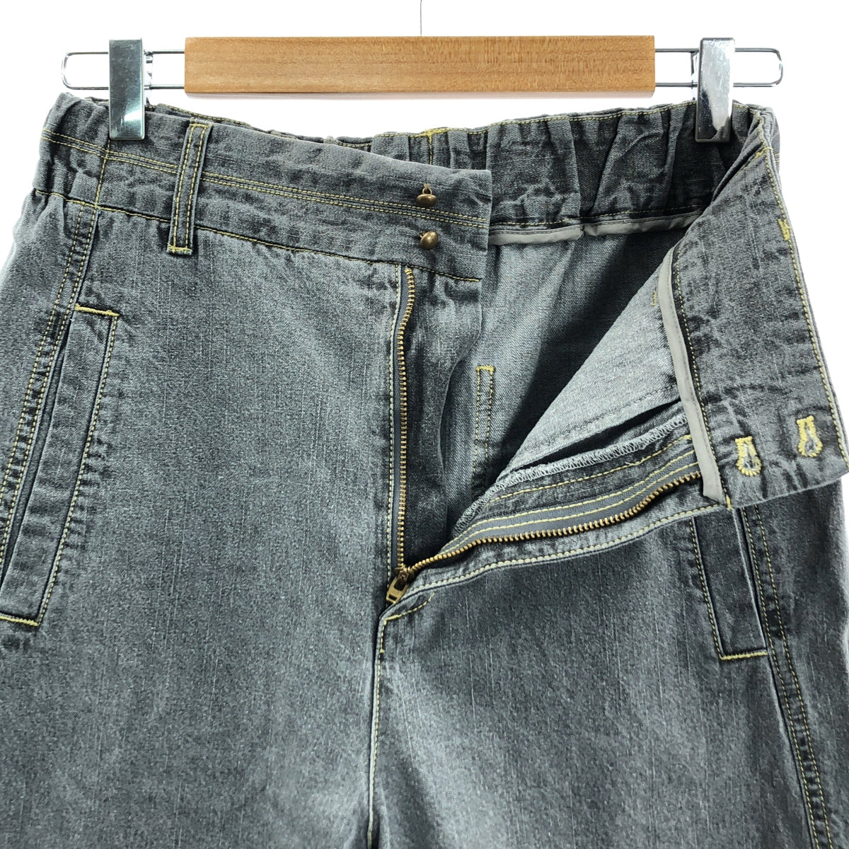 sosotto | 仿牛仔寬褲 | 01 | 炭黑 | 女款