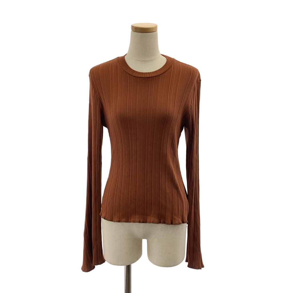Mame Kurogouchi / マメクロゴウチ | Crew Neck Ribbed Jersey Top リブ ニット | 2 | レディース