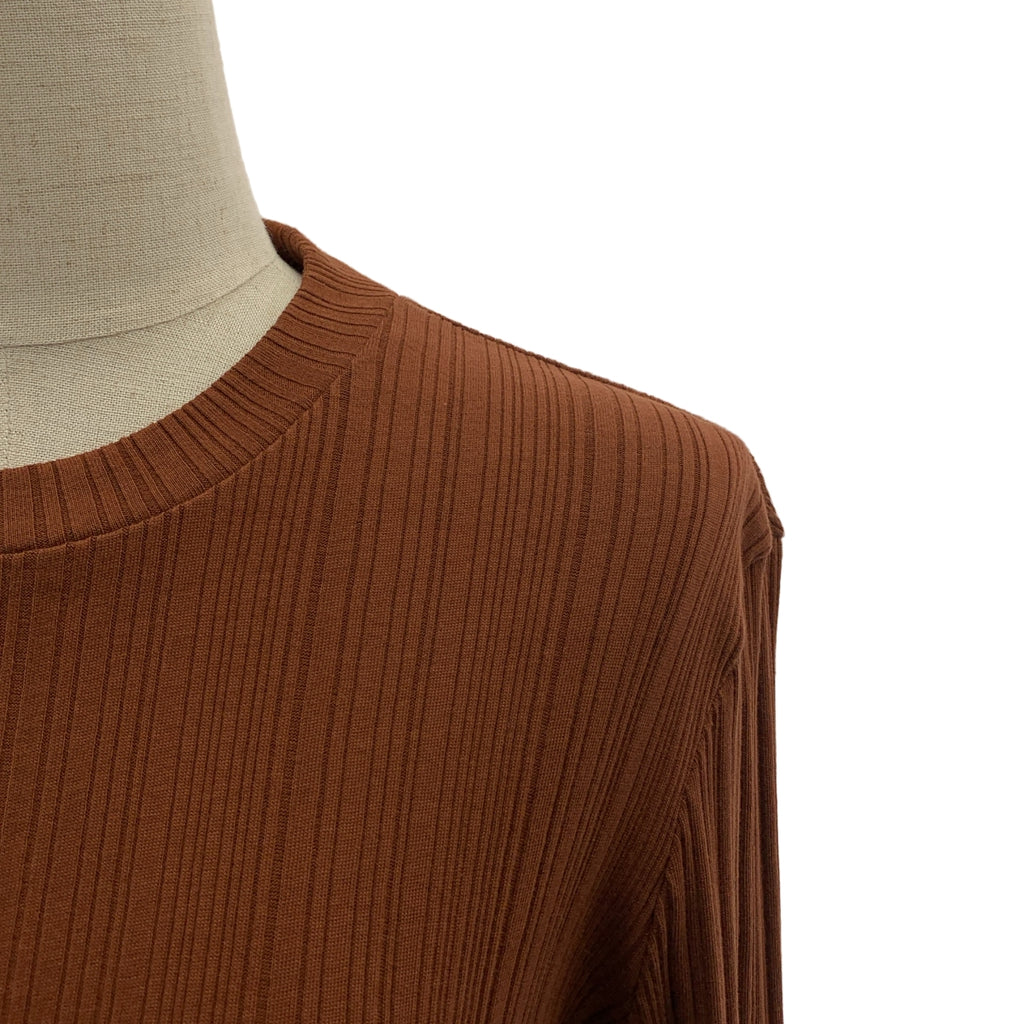 Mame Kurogouchi / マメクロゴウチ | Crew Neck Ribbed Jersey Top リブ ニット | 2 | レディース