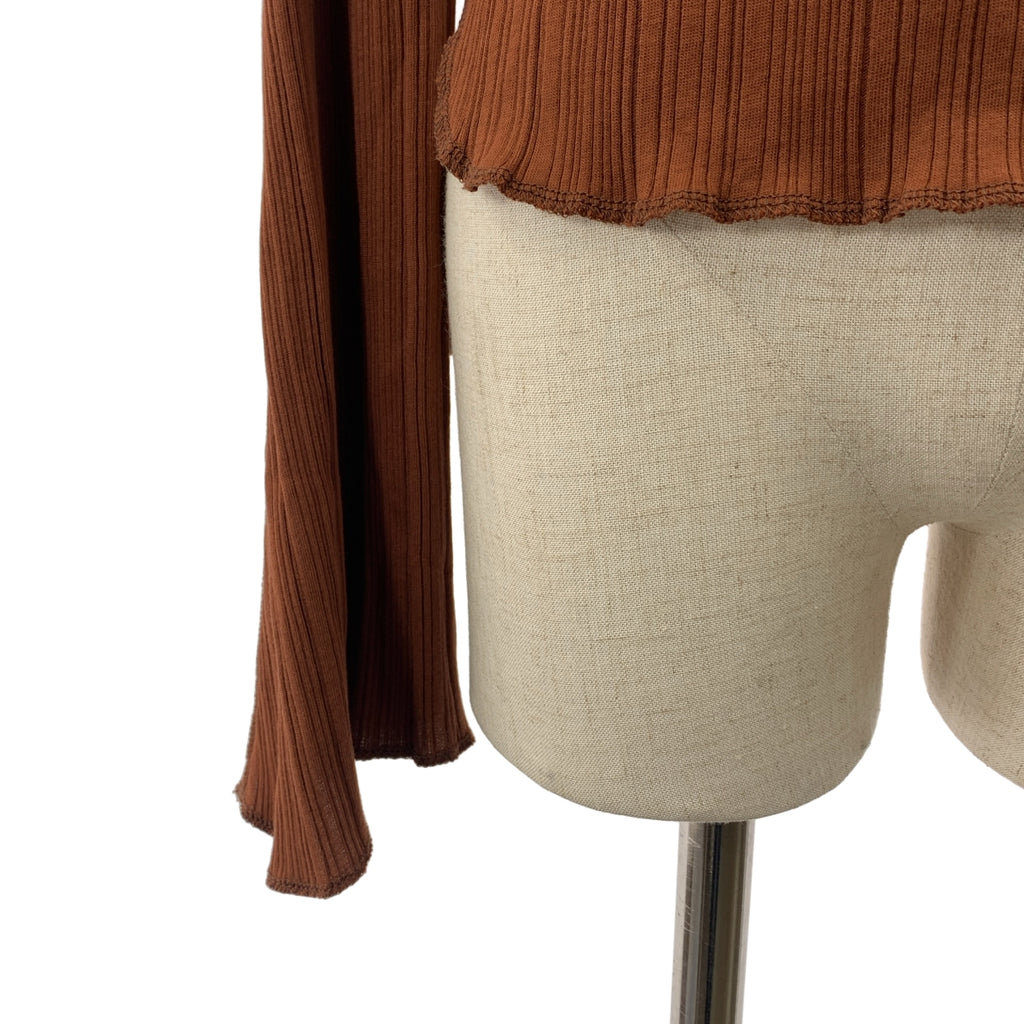 Mame Kurogouchi / マメクロゴウチ | Crew Neck Ribbed Jersey Top リブ ニット | 2 | レディース