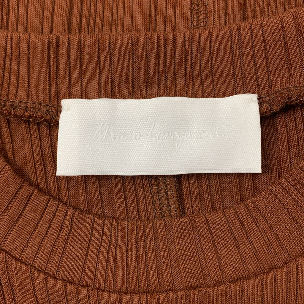 Mame Kurogouchi / マメクロゴウチ | Crew Neck Ribbed Jersey Top リブ ニット | 2 | レディース