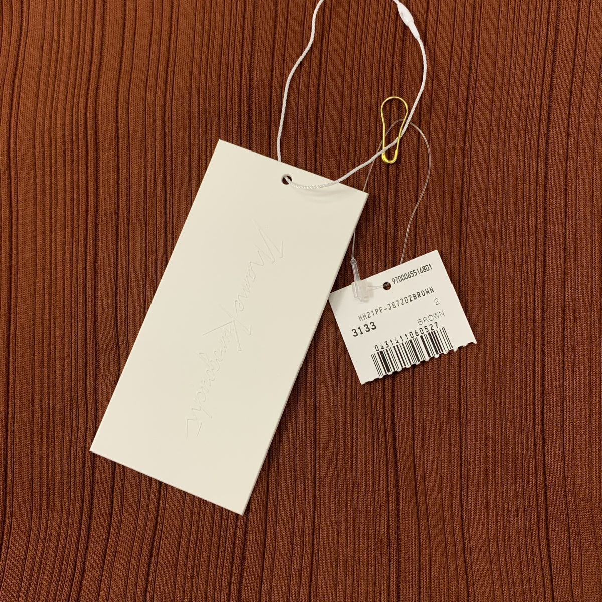 Mame Kurogouchi / マメクロゴウチ | Crew Neck Ribbed Jersey Top リブ ニット | 2 | レディース