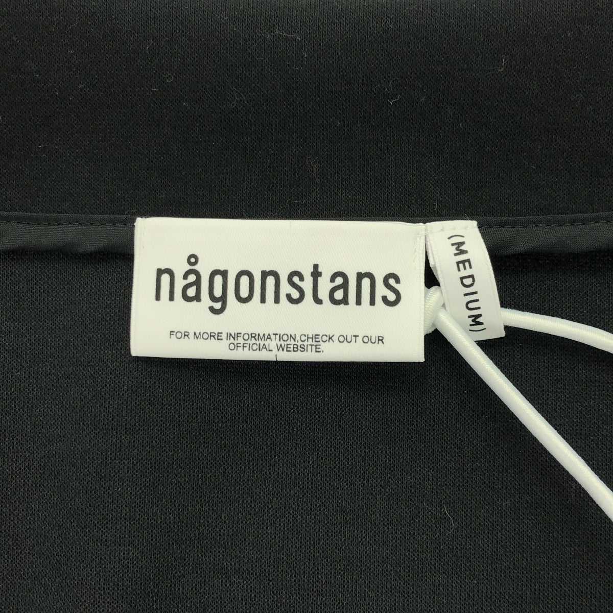 【美品】  nagonstans / ナゴンスタンス | flap cardigan / ストレッチ カーディガン ジャケット | M | black | レディース