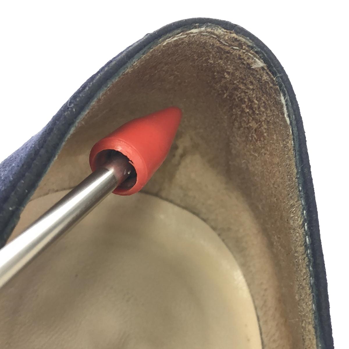 MANOLO BLAHNIK / マノロブラニク | スエード ポインテッドトゥ ヒール パンプス | 37 1/2 | ダークネイビー | レディース