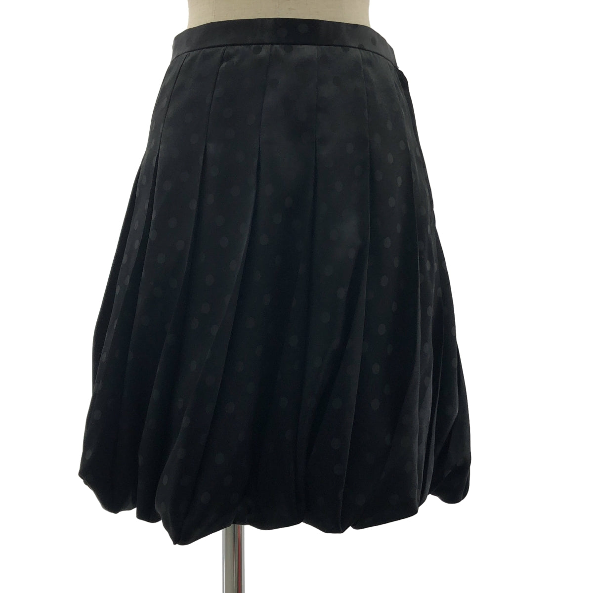 JUNYA WATANABE COMME des GARCONS / 준야와타나베 | 2007AW | 폴리에스텔 도트 입체 변형 사이드 지퍼 볼륨 스커트 | S |