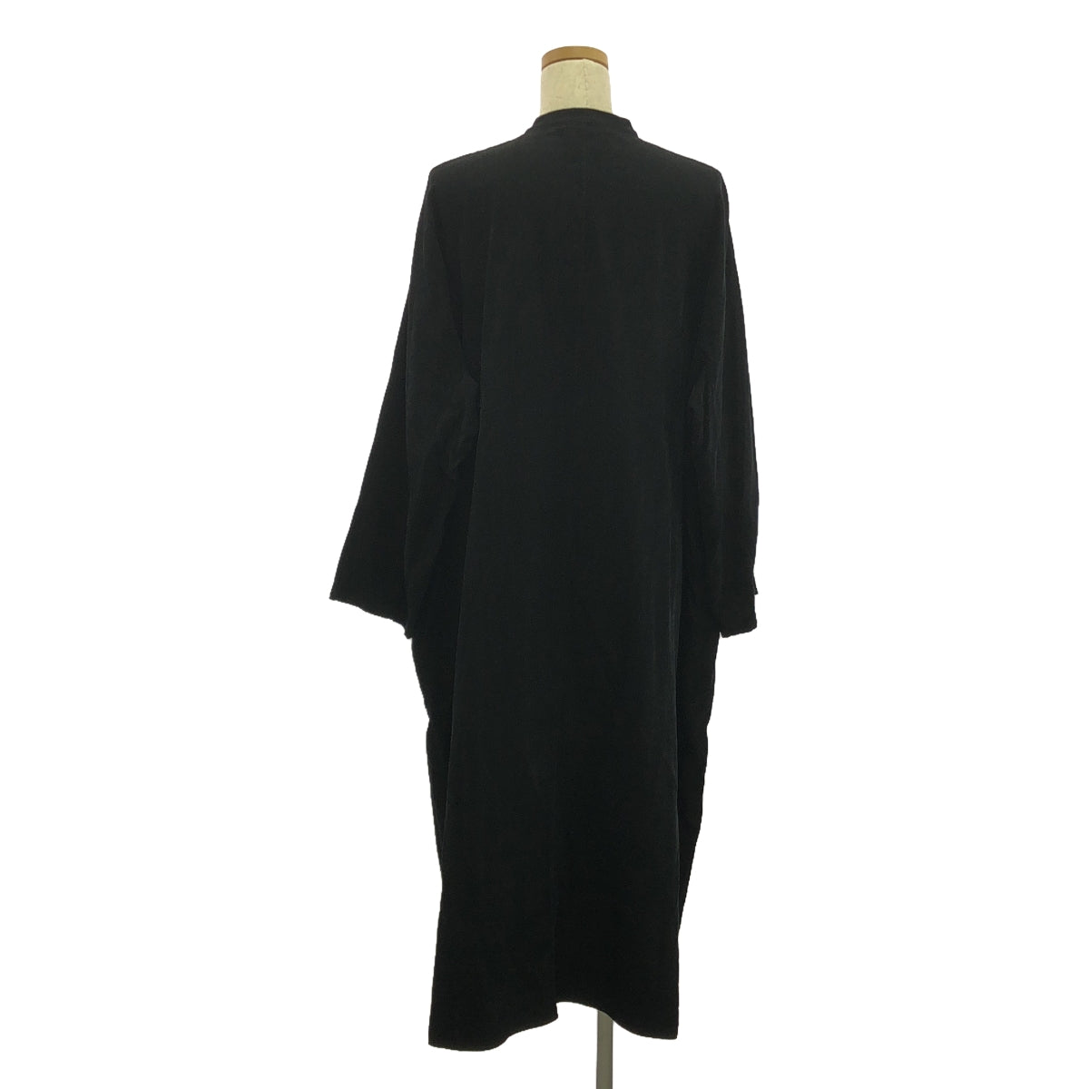 yuni 對我來說就像一朵花 / UNI |立領燈芯絨連身裙 | F |黑色 |女性的