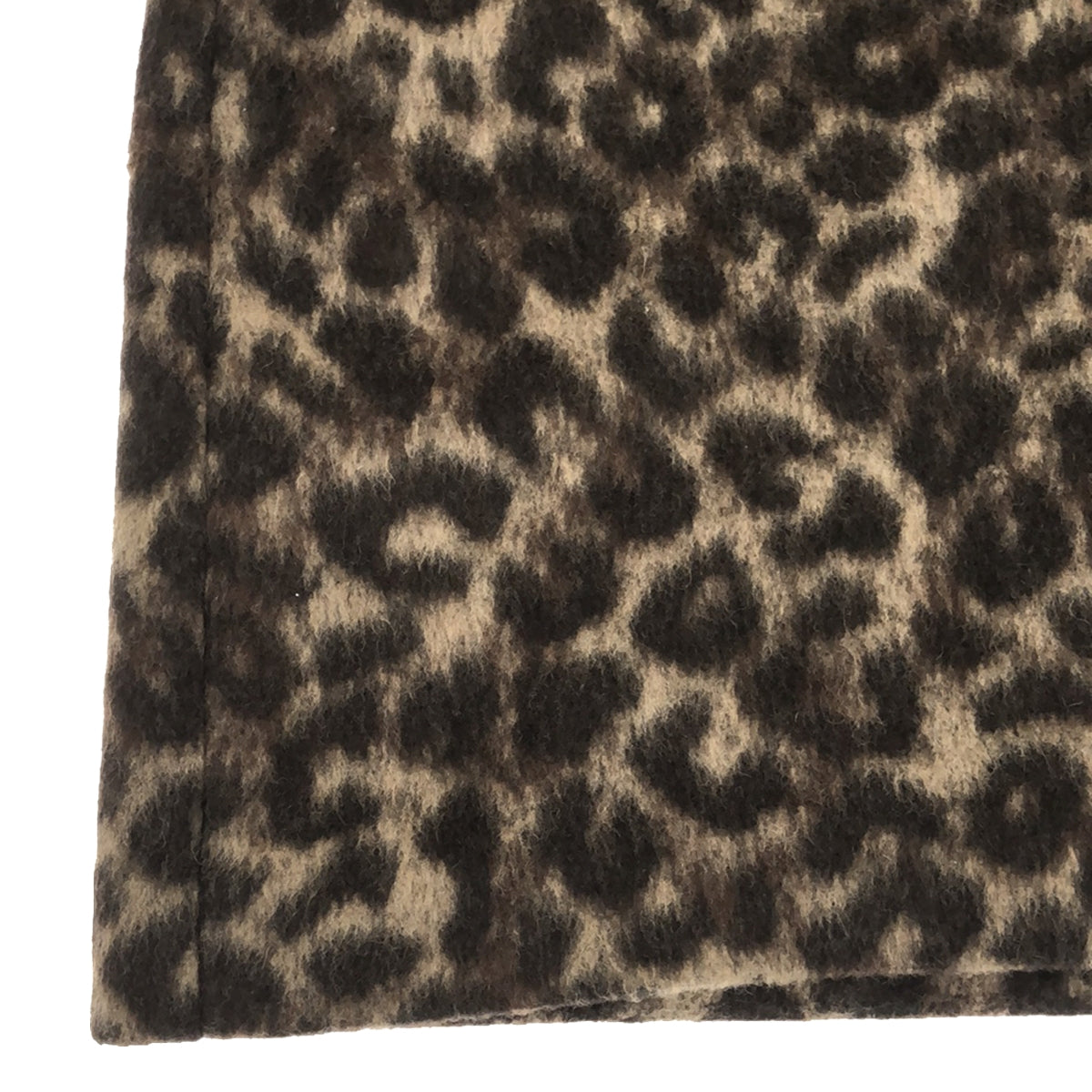 CURRENTAGE / 달력 | 2022AW | 레오파드 무늬 SHORT BEAVER 미니 스커트 | 1 | 브라운 | 여성