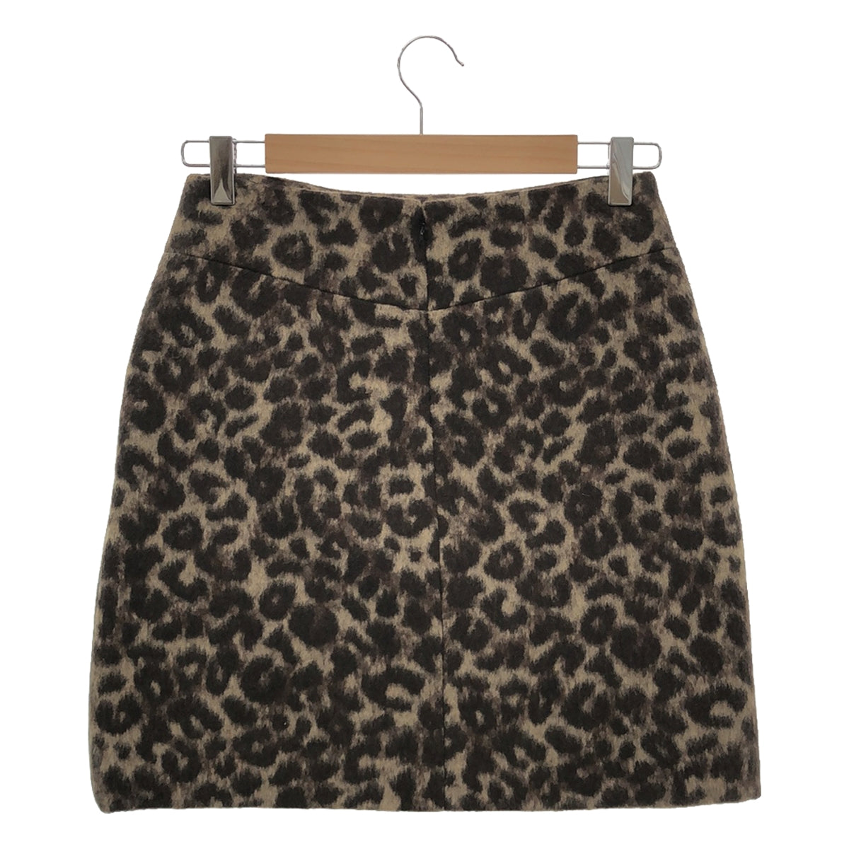 CURRENTAGE / 달력 | 2022AW | 레오파드 무늬 SHORT BEAVER 미니 스커트 | 1 | 브라운 | 여성