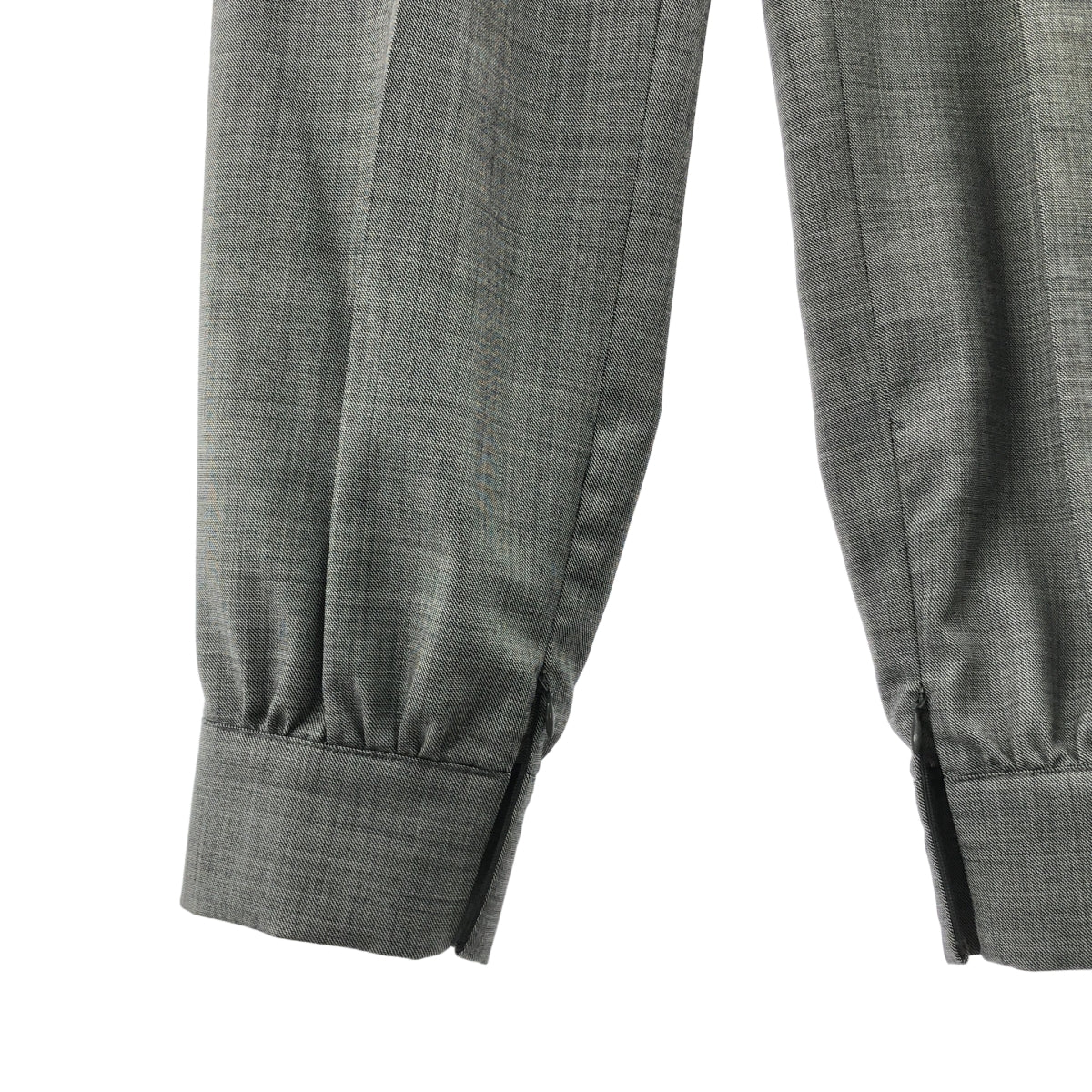 Max Mara / マックスマーラ | ドローストリング 裾ジップスリット タック ジョガー パンツ | 34 | レディース