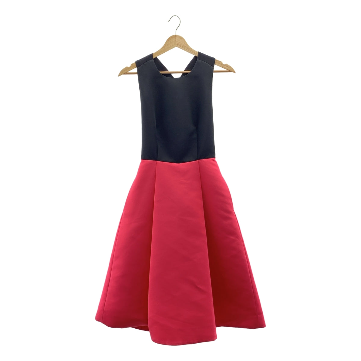 [狀況極佳] KATE SPADE | 後背蝴蝶結設計洋裝 | 00碼 | 黑色/粉紅色 | 女款