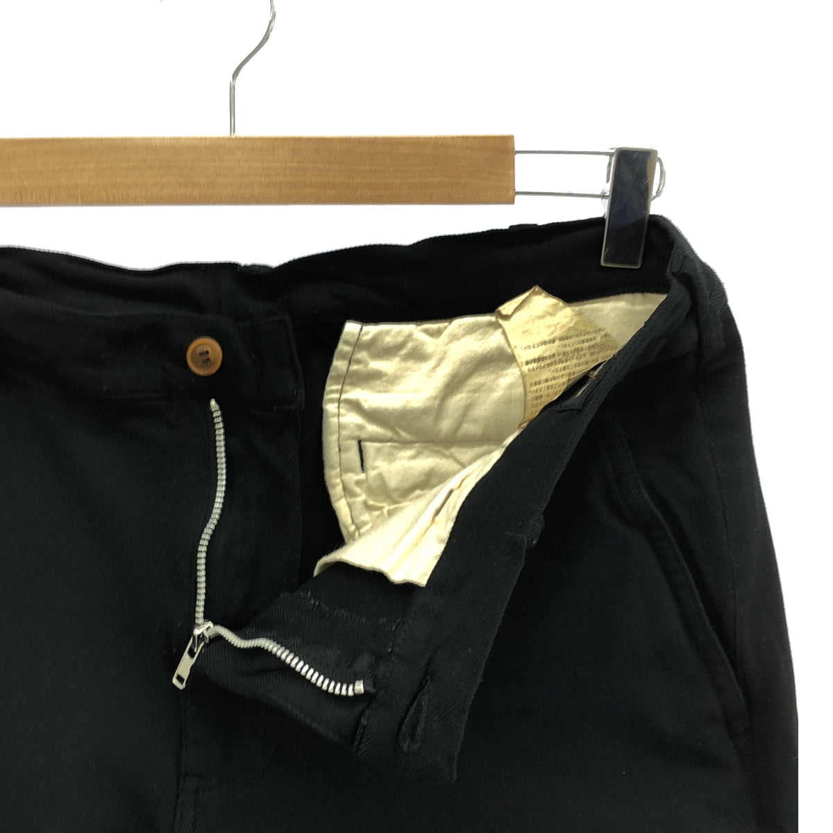 COMME des GARCONS HOMME PLUS / 콤데 갤슨 옴플루스 | 2004SS | 폴리 에스테르 융합 슬랙스 바지 | M | 블랙 | 남성