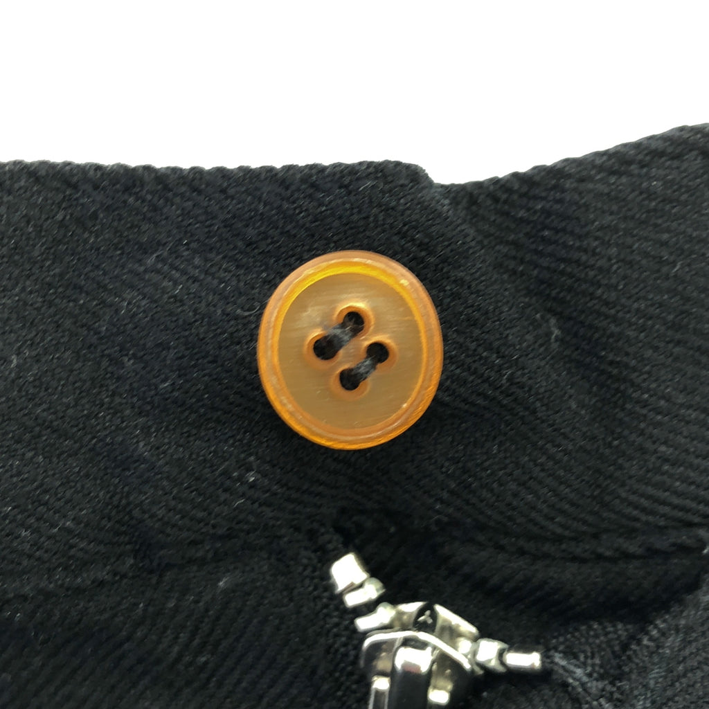 COMME des GARCONS HOMME PLUS / 콤데 갤슨 옴플루스 | 2004SS | 폴리 에스테르 융합 슬랙스 바지 | M | 블랙 | 남성