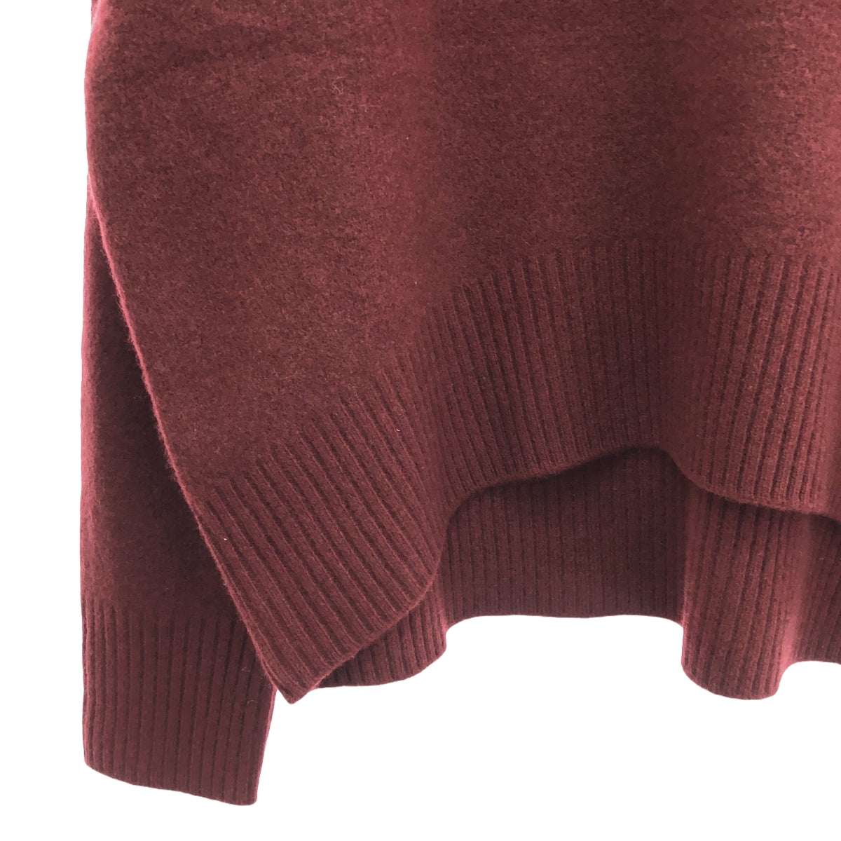 LE CIEL BLEU | 羊毛羊絨圓領針織衫 | 36 | 波爾多紅 | 女款