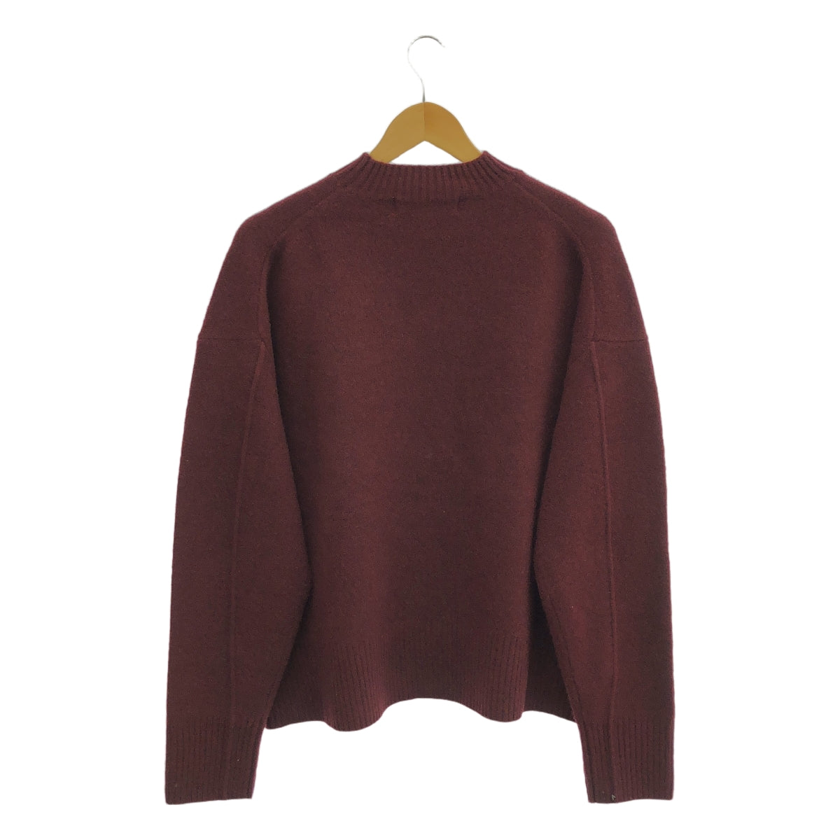 LE CIEL BLEU | 羊毛羊絨圓領針織衫 | 36 | 波爾多紅 | 女款