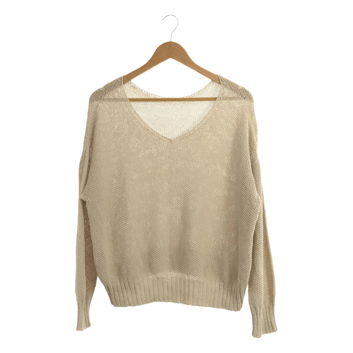 Spick and Span | 2022SS | Paper Yarn 2WAY Short Pullover | F | Natural | Women's