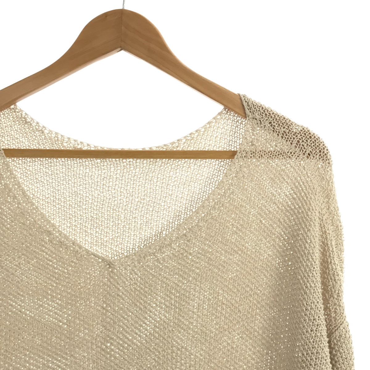 Spick and Span | 2022SS | Paper Yarn 2WAY Short Pullover | F | Natural | Women's