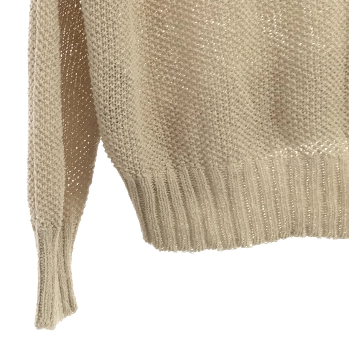 Spick and Span | 2022SS | Paper Yarn 2WAY Short Pullover | F | Natural | Women's